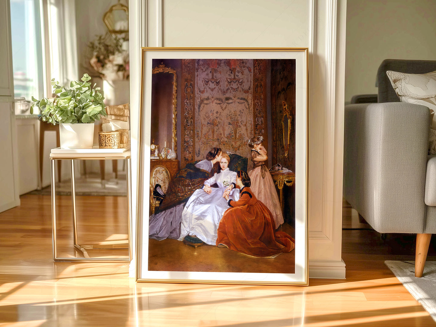 Auguste Toulmouche The Reluctant Bride Print – Victorian Wall Art Poster