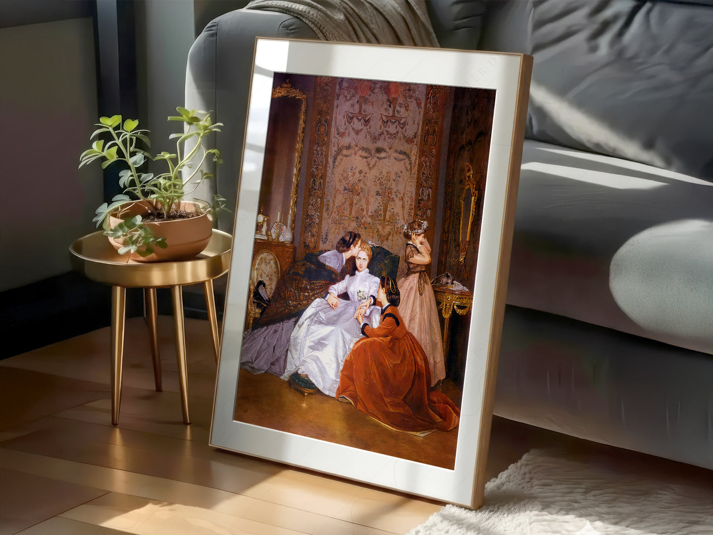 Auguste Toulmouche The Reluctant Bride Print – Victorian Wall Art Poster