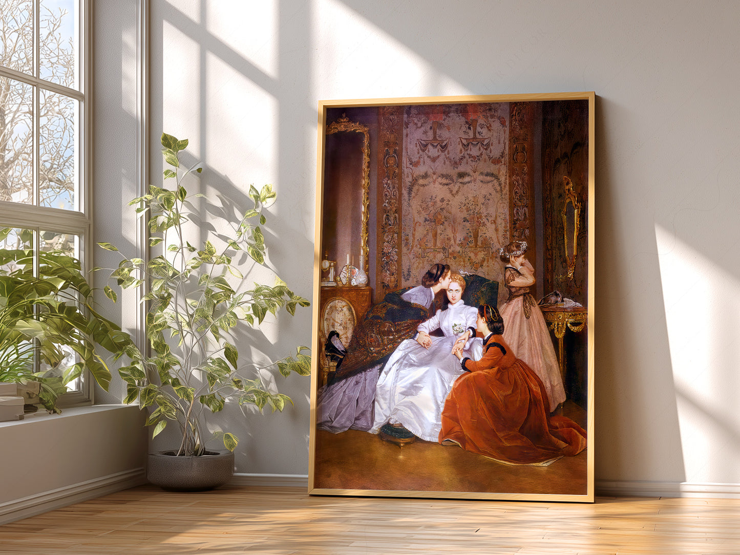 Auguste Toulmouche The Reluctant Bride Print – Victorian Wall Art Poster