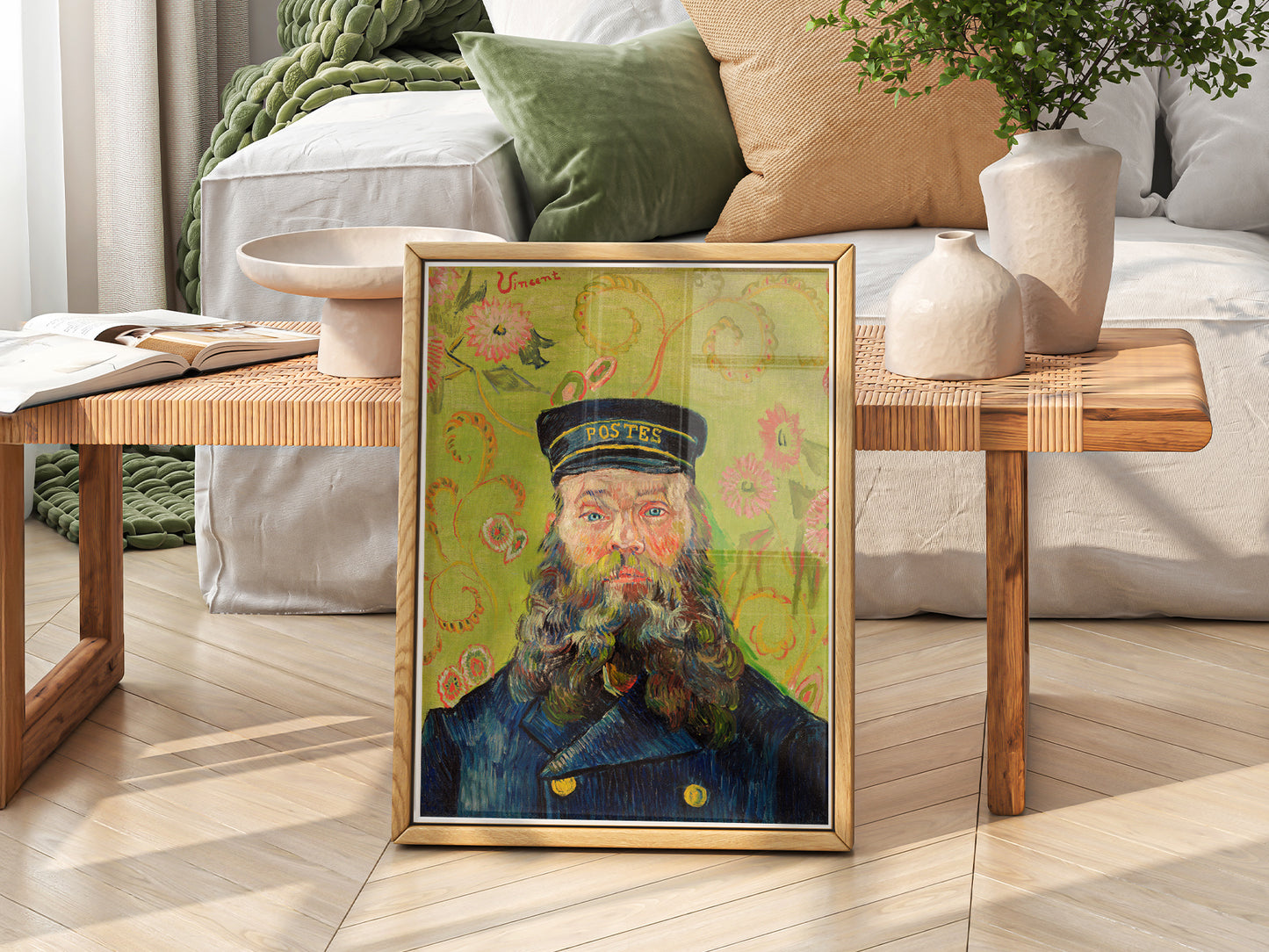 Van Gogh Portrait, The Postman Joseph Roulin, Post-Impressionist Art