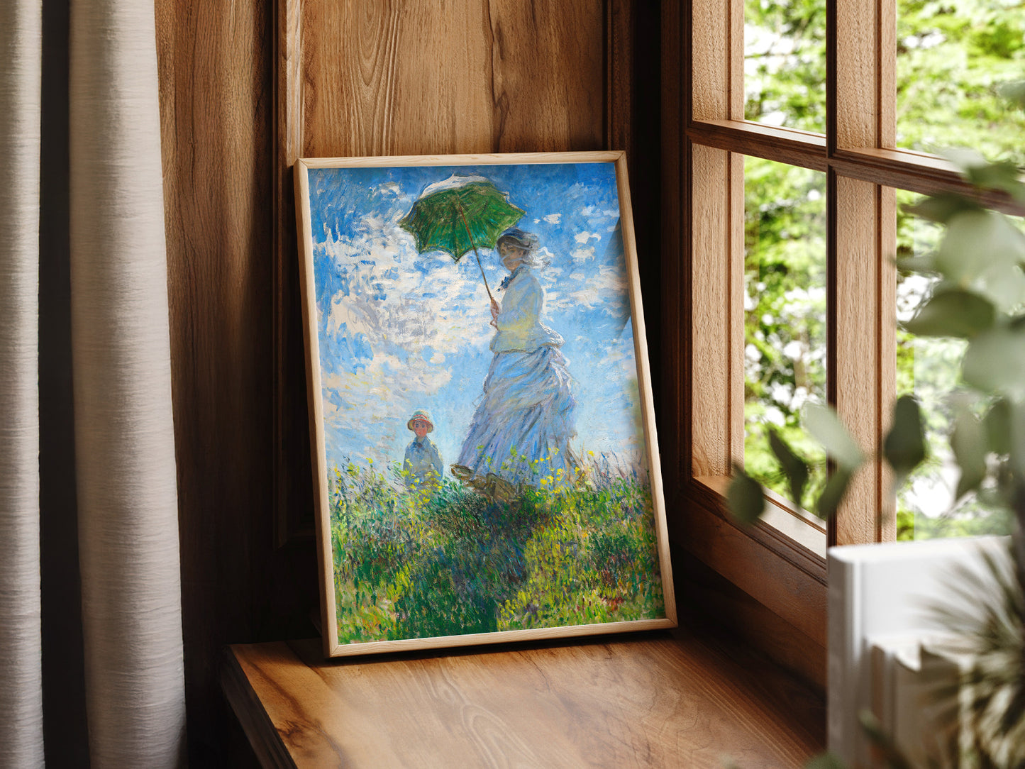 Claude Monet, Woman with a Parasol - Madame Monet and Her Son, 1875