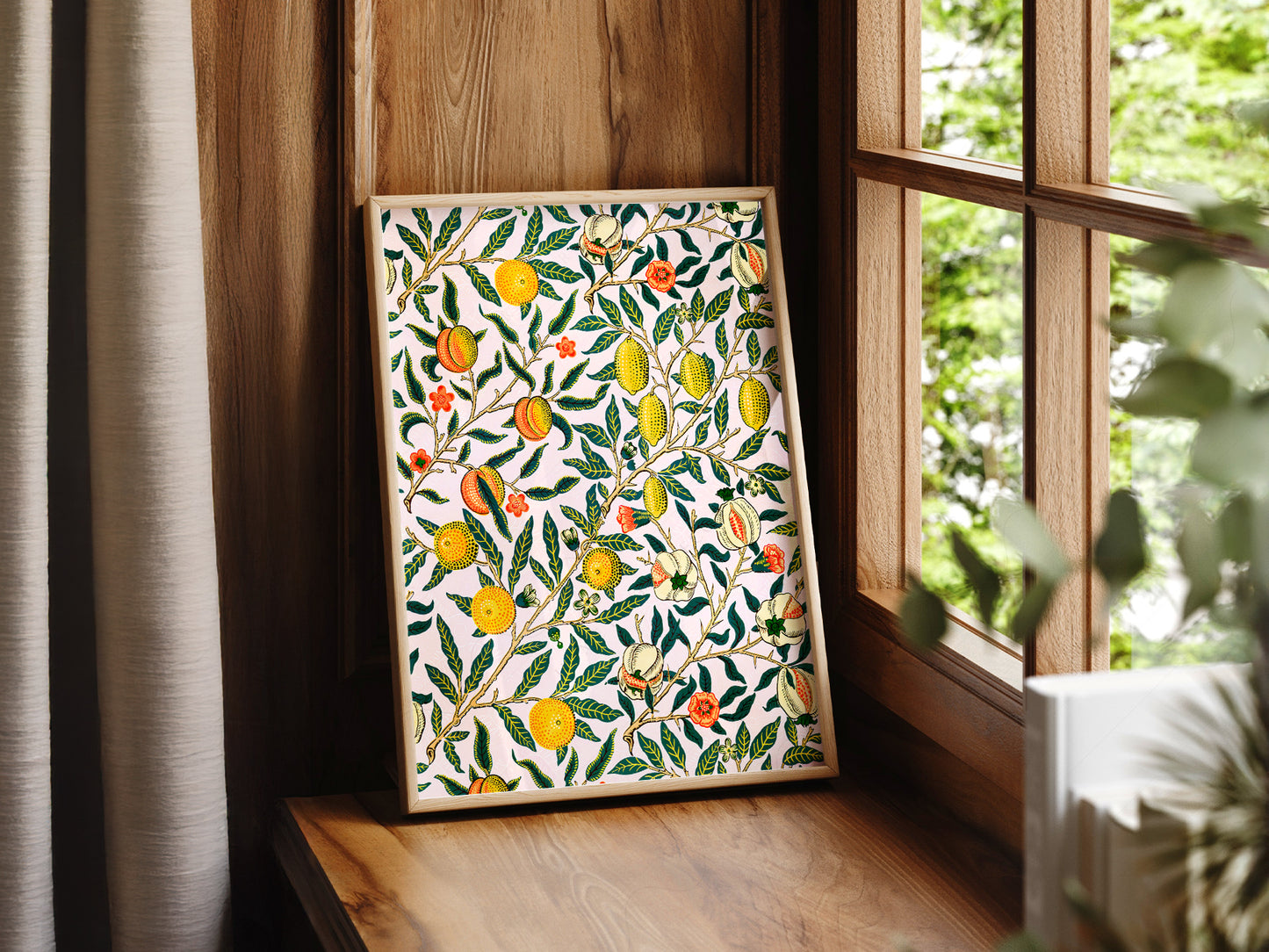 William Morris Pomegranate Art Print – Botanical Wall Art