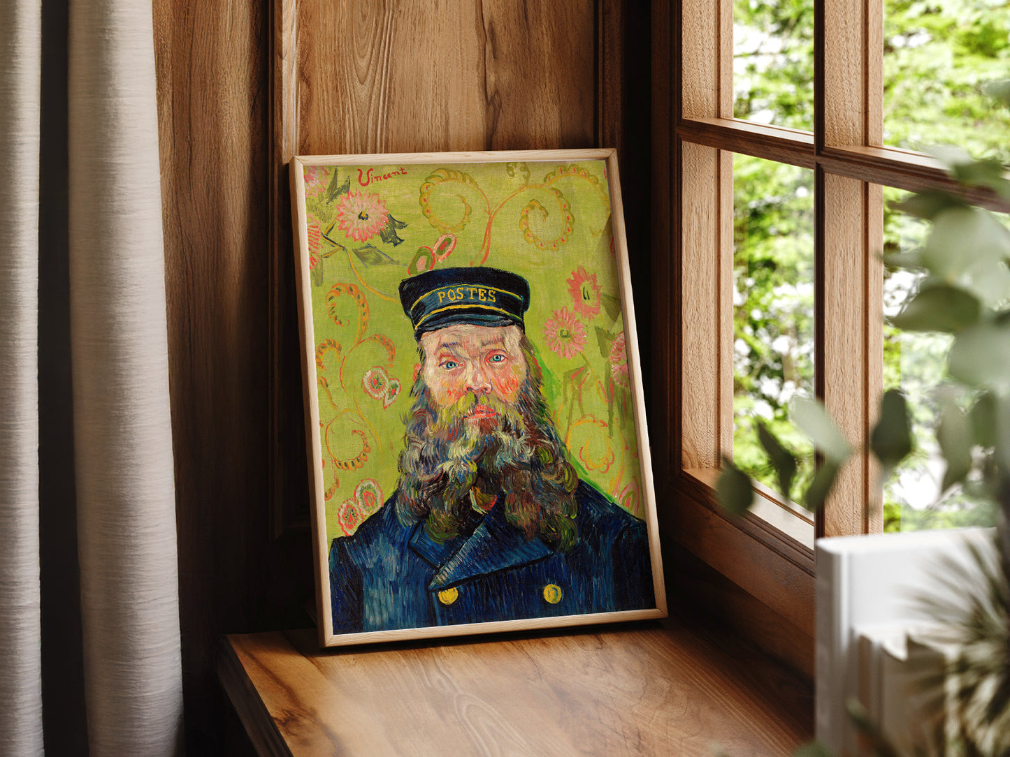 Van Gogh Portrait, The Postman Joseph Roulin, Post-Impressionist Art