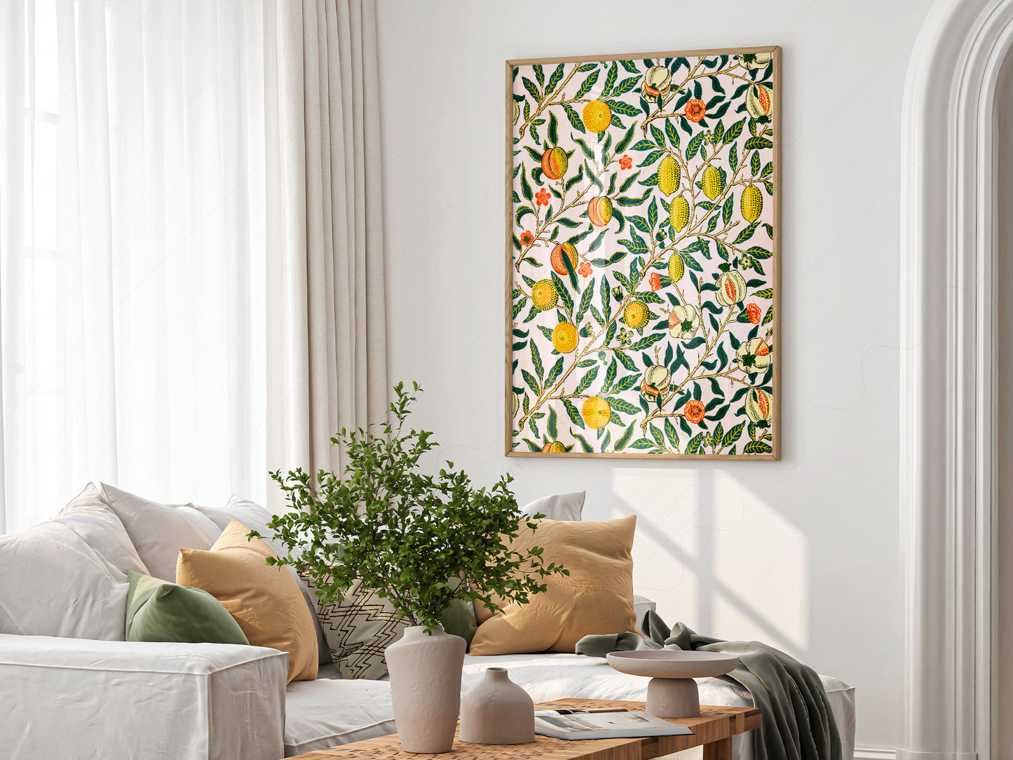 William Morris Pomegranate Art Print – Botanical Wall Art