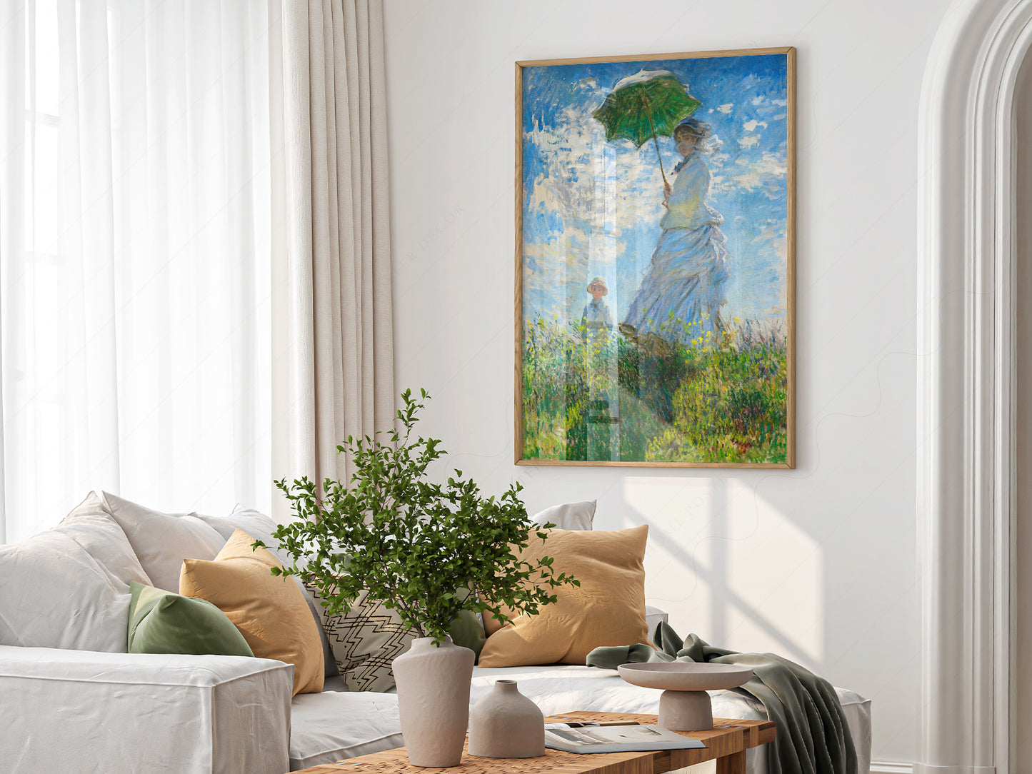 Claude Monet, Woman with a Parasol - Madame Monet and Her Son, 1875