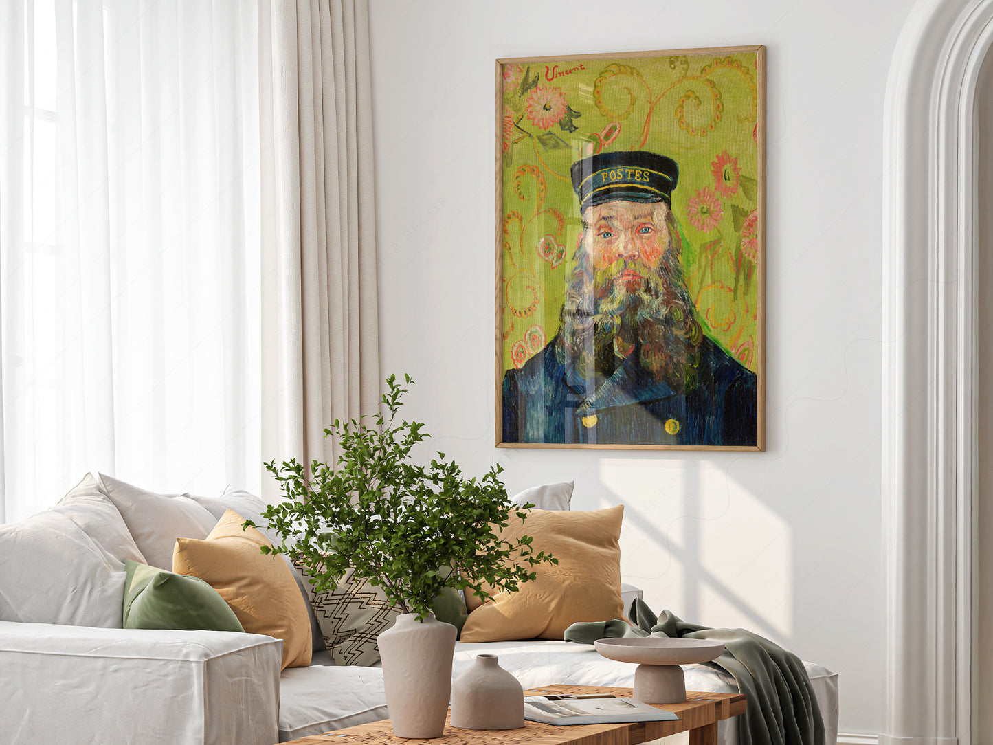 Van Gogh Portrait, The Postman Joseph Roulin, Post-Impressionist Art