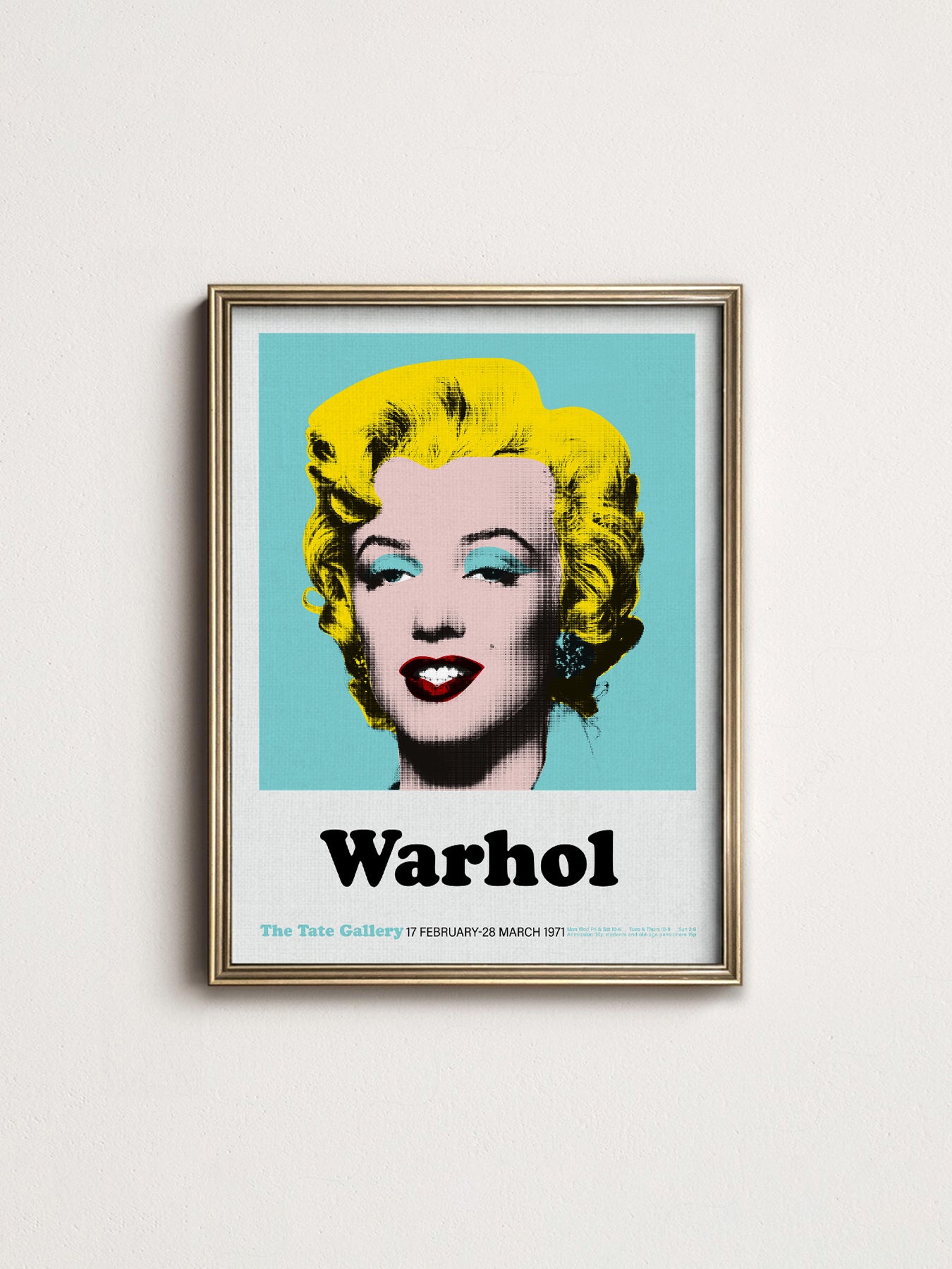 Andy Warhol Marilyn Monroe Pop print on 100% Cotton Matte Paper – texture detail