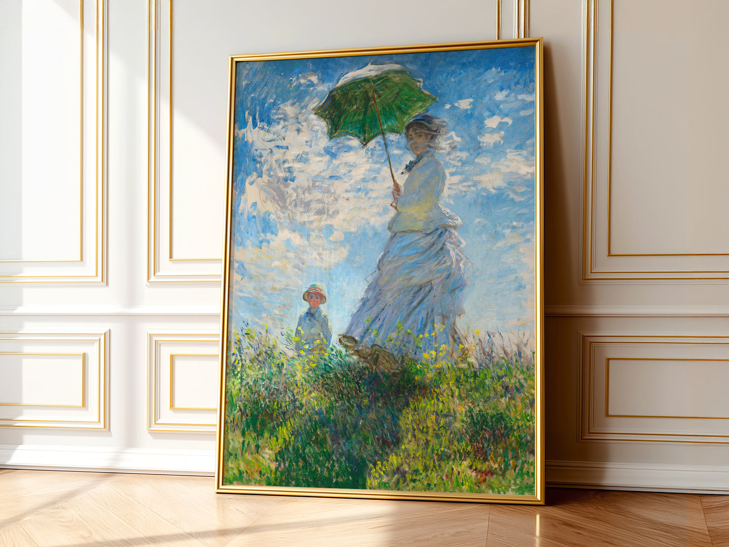 Claude Monet, Woman with a Parasol - Madame Monet and Her Son, 1875