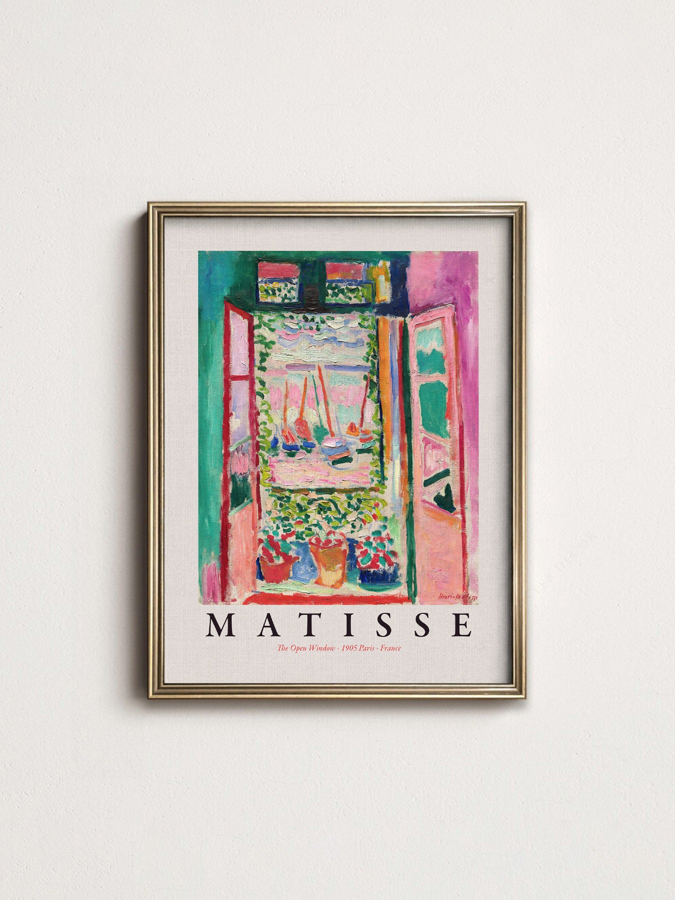 Henri Matisse, The Open Window - Fine Art Print