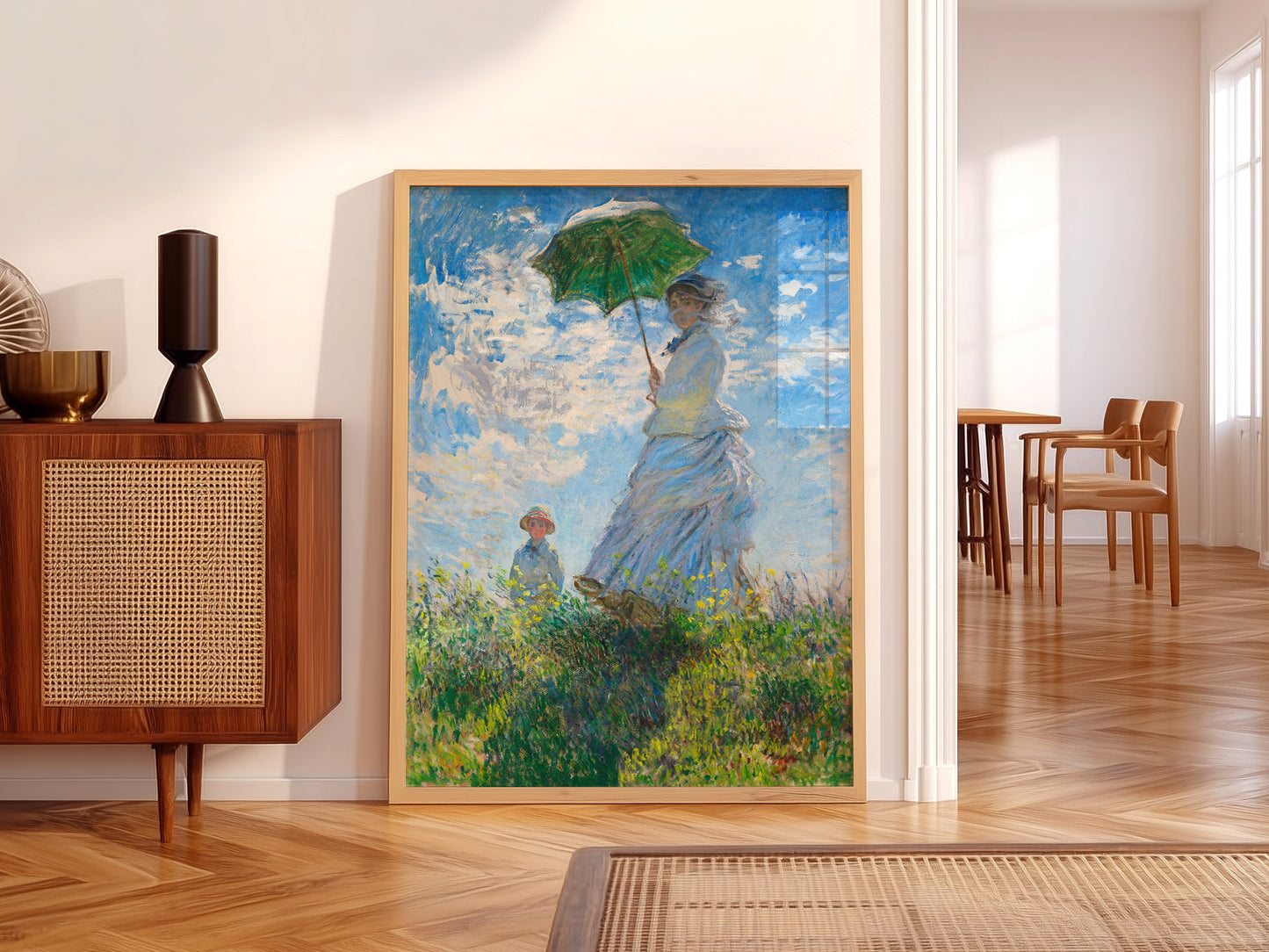 Claude Monet, Woman with a Parasol - Madame Monet and Her Son, 1875