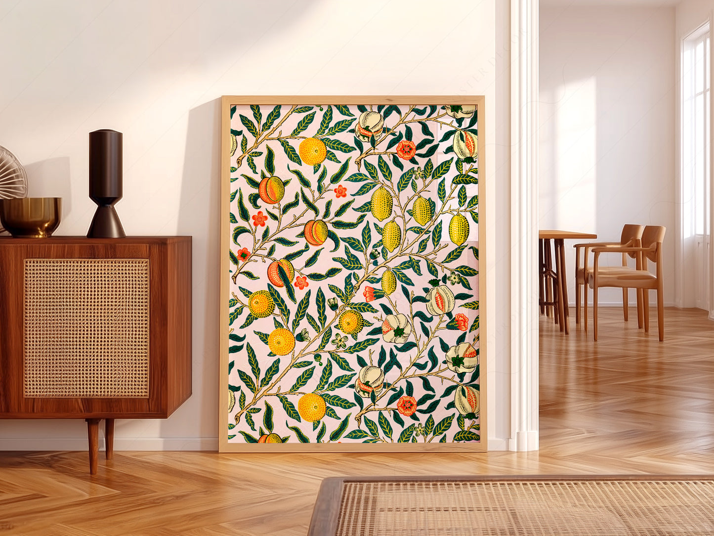 William Morris Pomegranate Art Print – Botanical Wall Art
