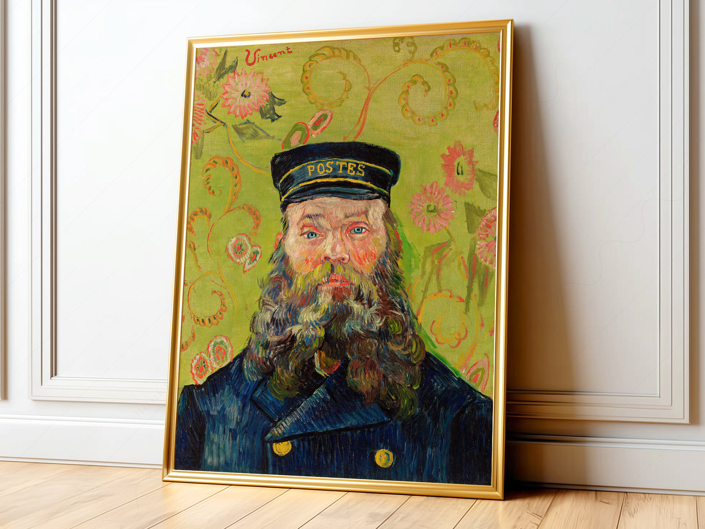 Van Gogh Portrait, The Postman Joseph Roulin, Post-Impressionist Art
