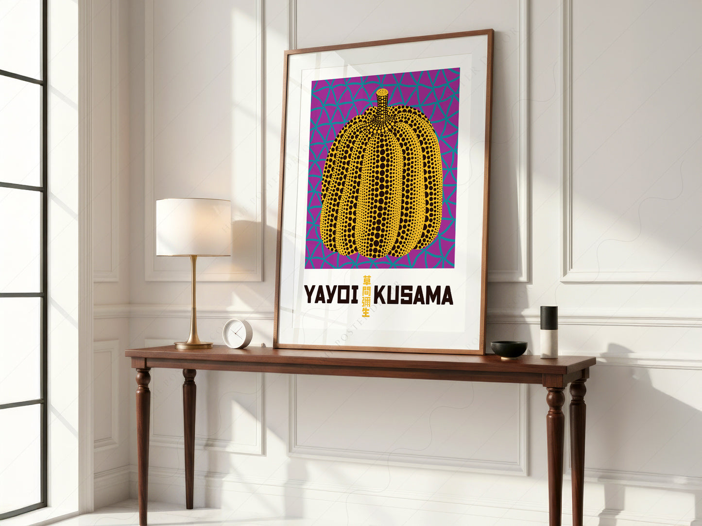 Yayoi Kusama Print, Contemporary Wall Decor, Pumpkin Series