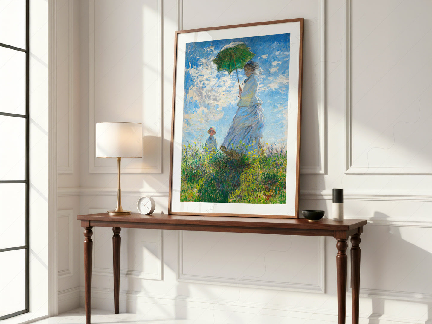 Claude Monet, Woman with a Parasol - Madame Monet and Her Son, 1875