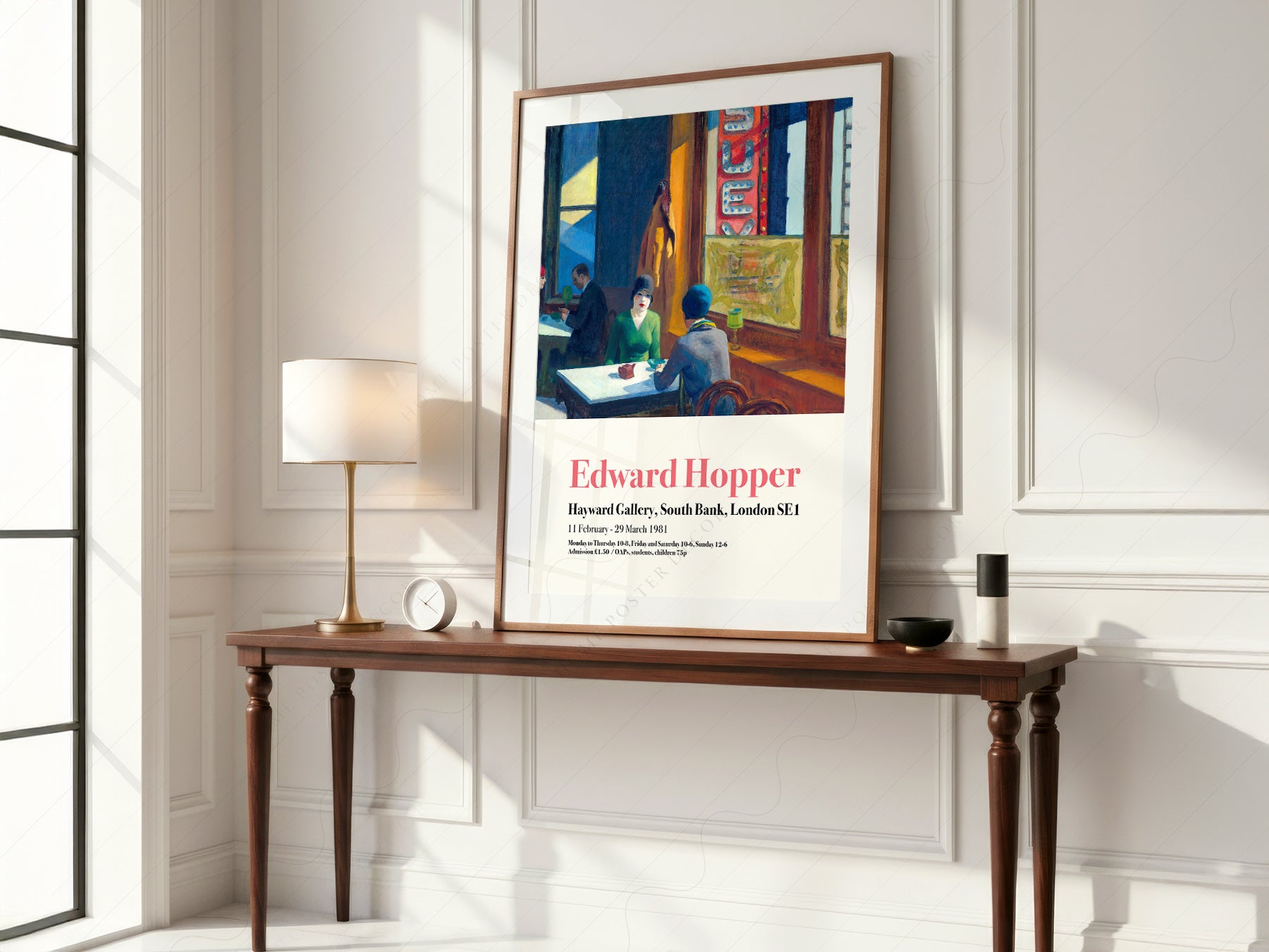 Edward Hopper Chop Suey Exhibition print on 100% Cotton Matte Paper – texture detail