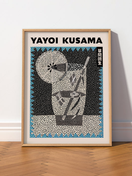 Yayoi Kusama Cocktail Art Print – Contemporary Bar – fine art print wall decor