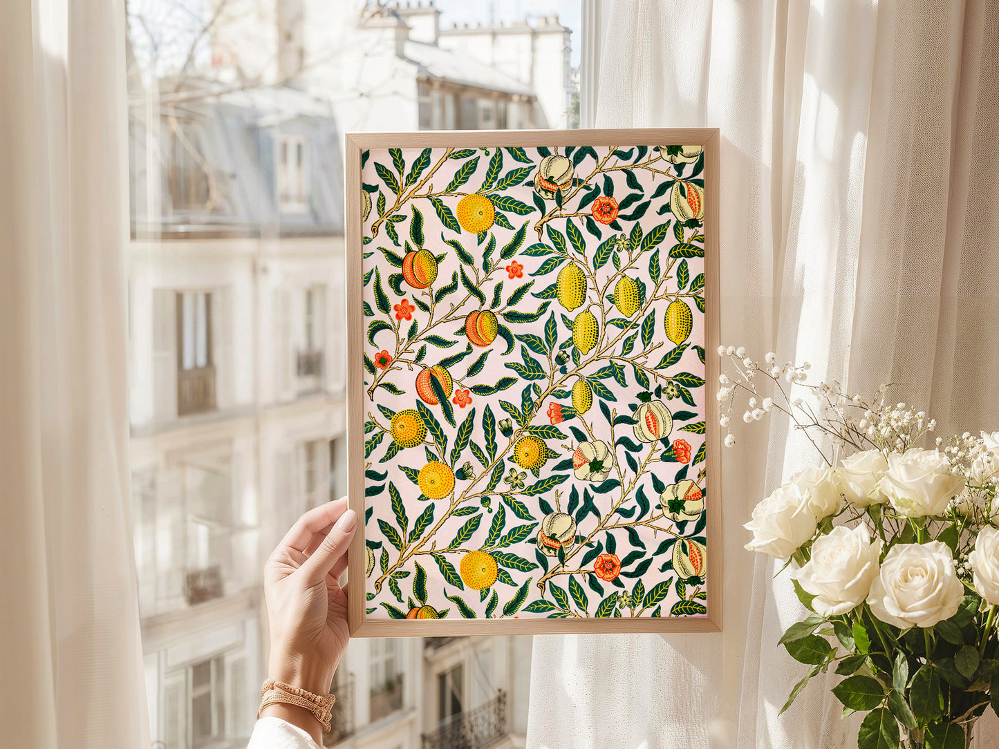 William Morris Pomegranate Art Print – Botanical Wall Art