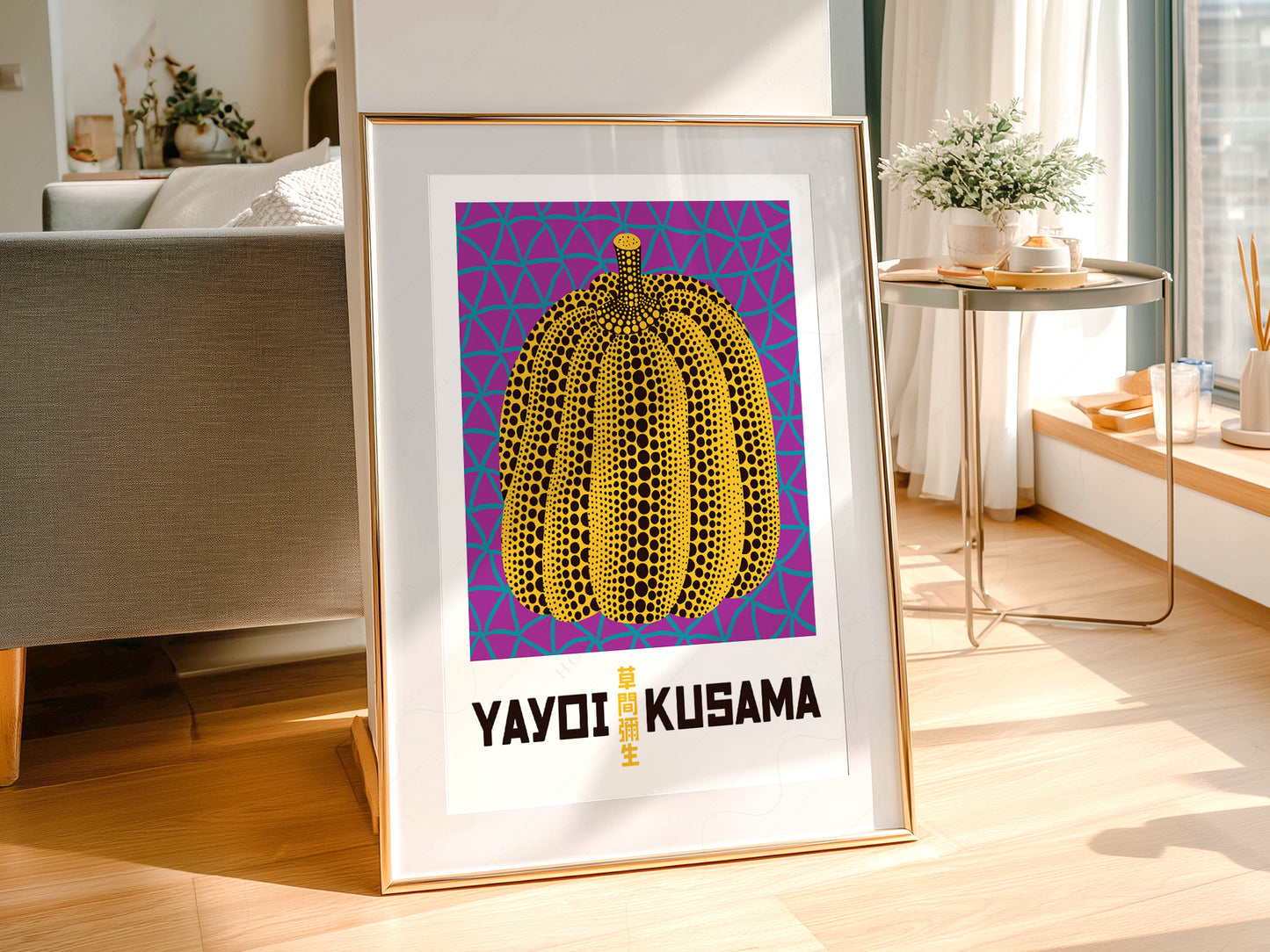 Yayoi Kusama Print, Contemporary Wall Decor, Pumpkin Series