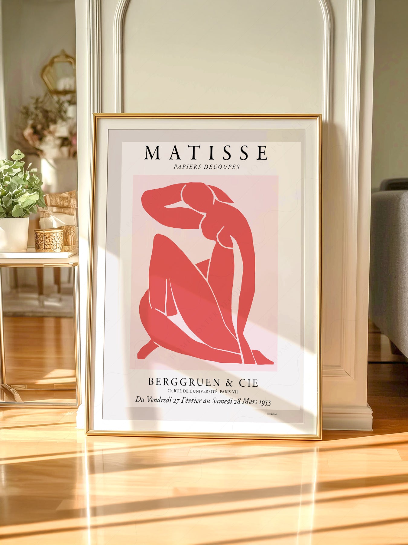 Henri Matisse Blue Nude Exhibition Poster – Modern Art Print Wall Decor