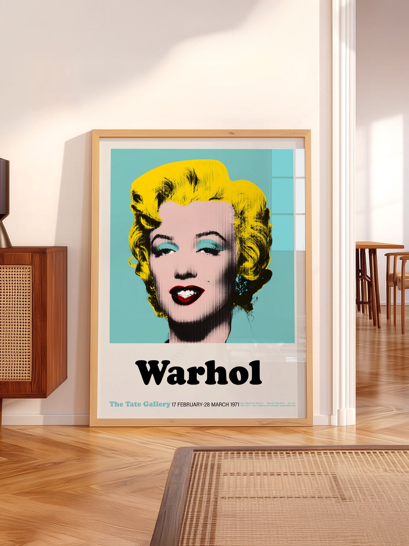 Close-up of Andy Warhol Marilyn Monroe Pop archival print on Premium Matte Paper