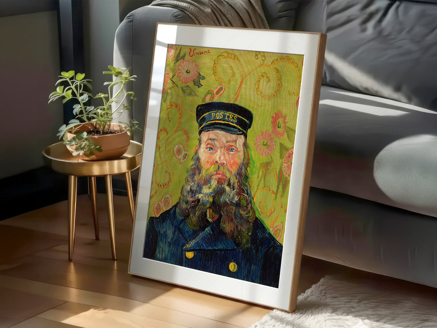Van Gogh Portrait, The Postman Joseph Roulin, Post-Impressionist Art