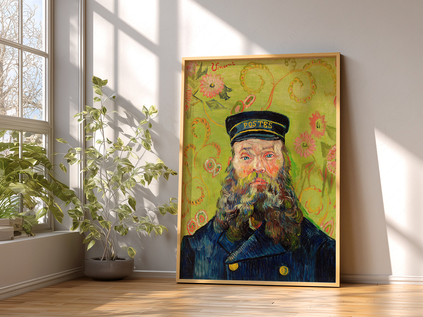 Van Gogh Portrait, The Postman Joseph Roulin, Post-Impressionist Art