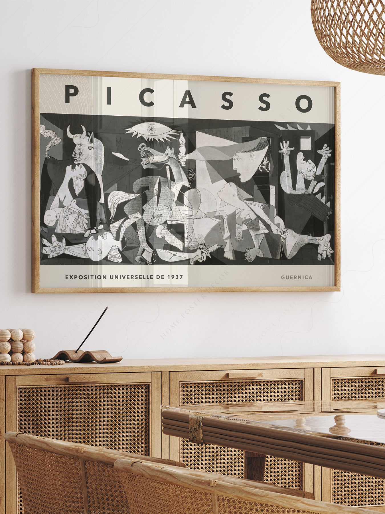 Close-up of Pablo Picasso Guernica Exhibition archival print on Premium Matte Paper