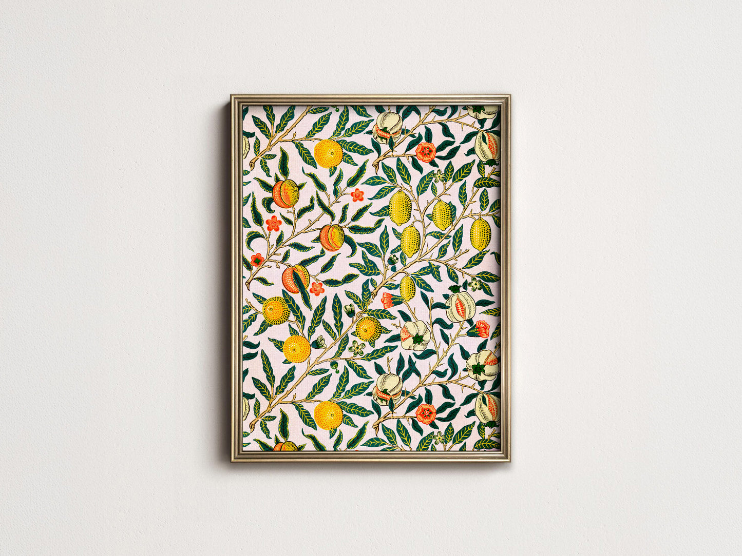 William Morris Pomegranate Art Print – Botanical Wall Art