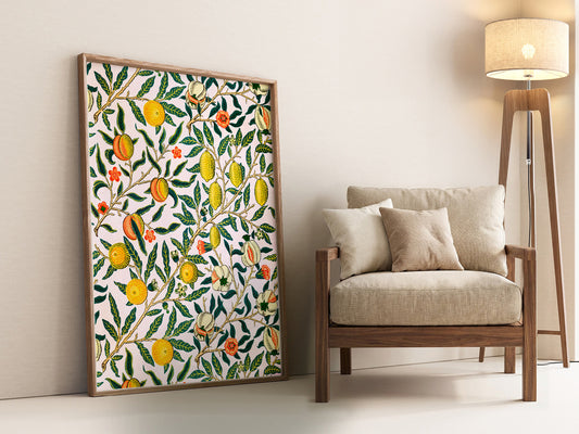 William Morris Pomegranate Art Print – Botanical Wall Art