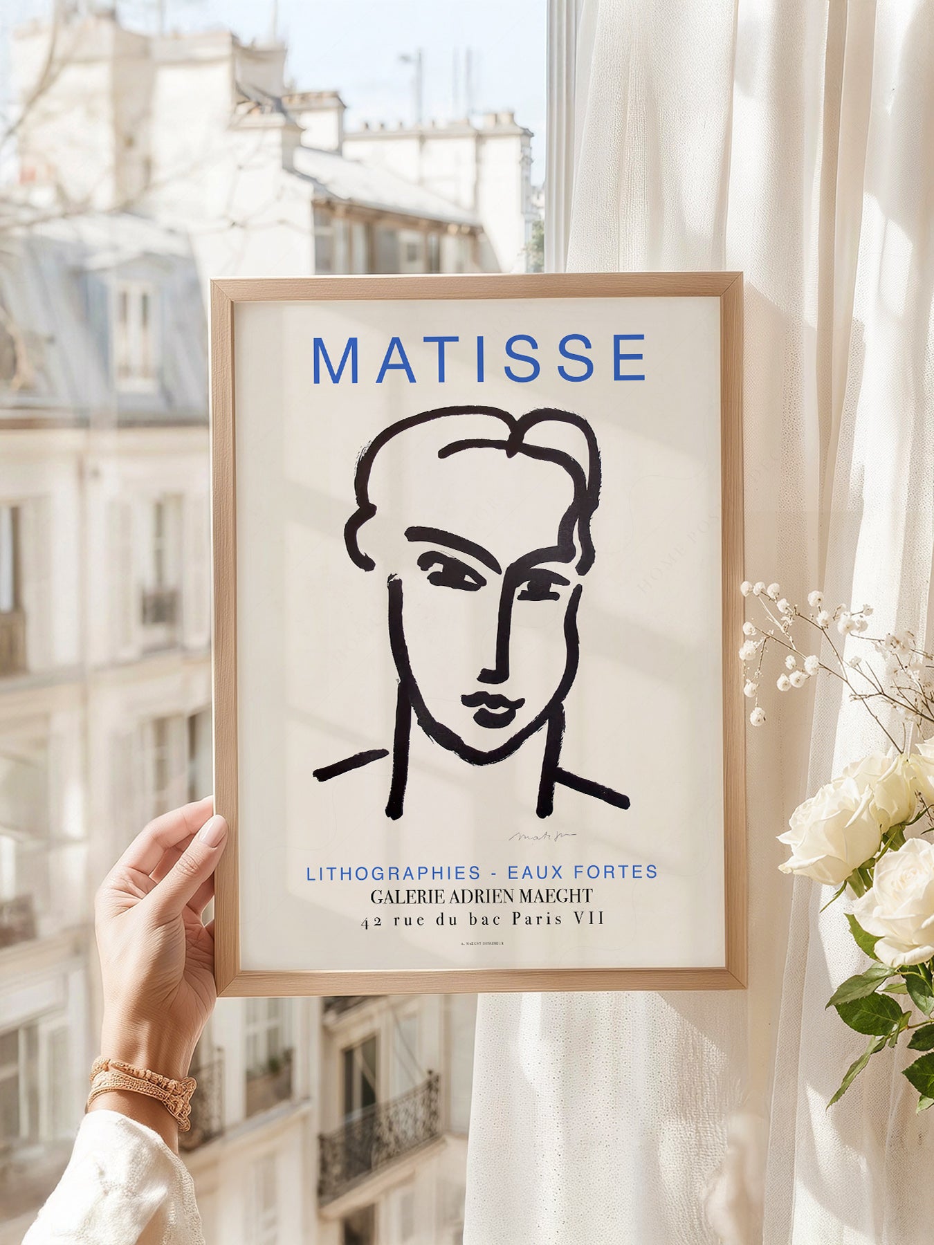 Henri Matisse Lithographies Exhibition Poster – Minimalist Line Art Print