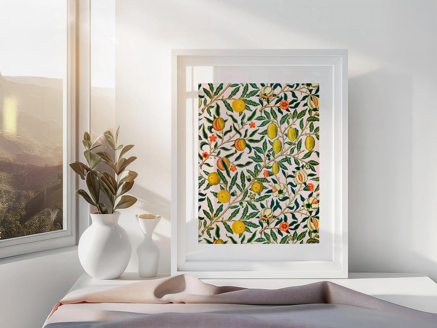 William Morris Pomegranate Art Print – Botanical Wall Art