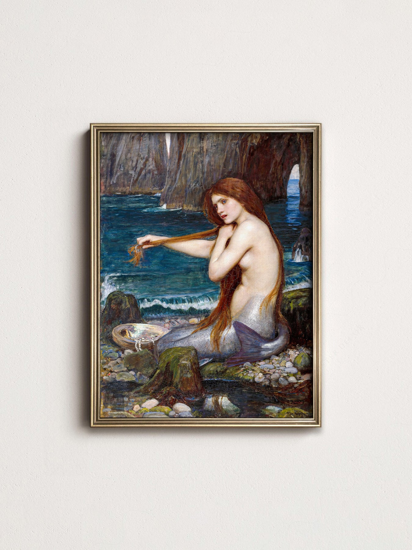John William Waterhouse A Mermaid Art Print – Pre-Raphaelite Wall Art