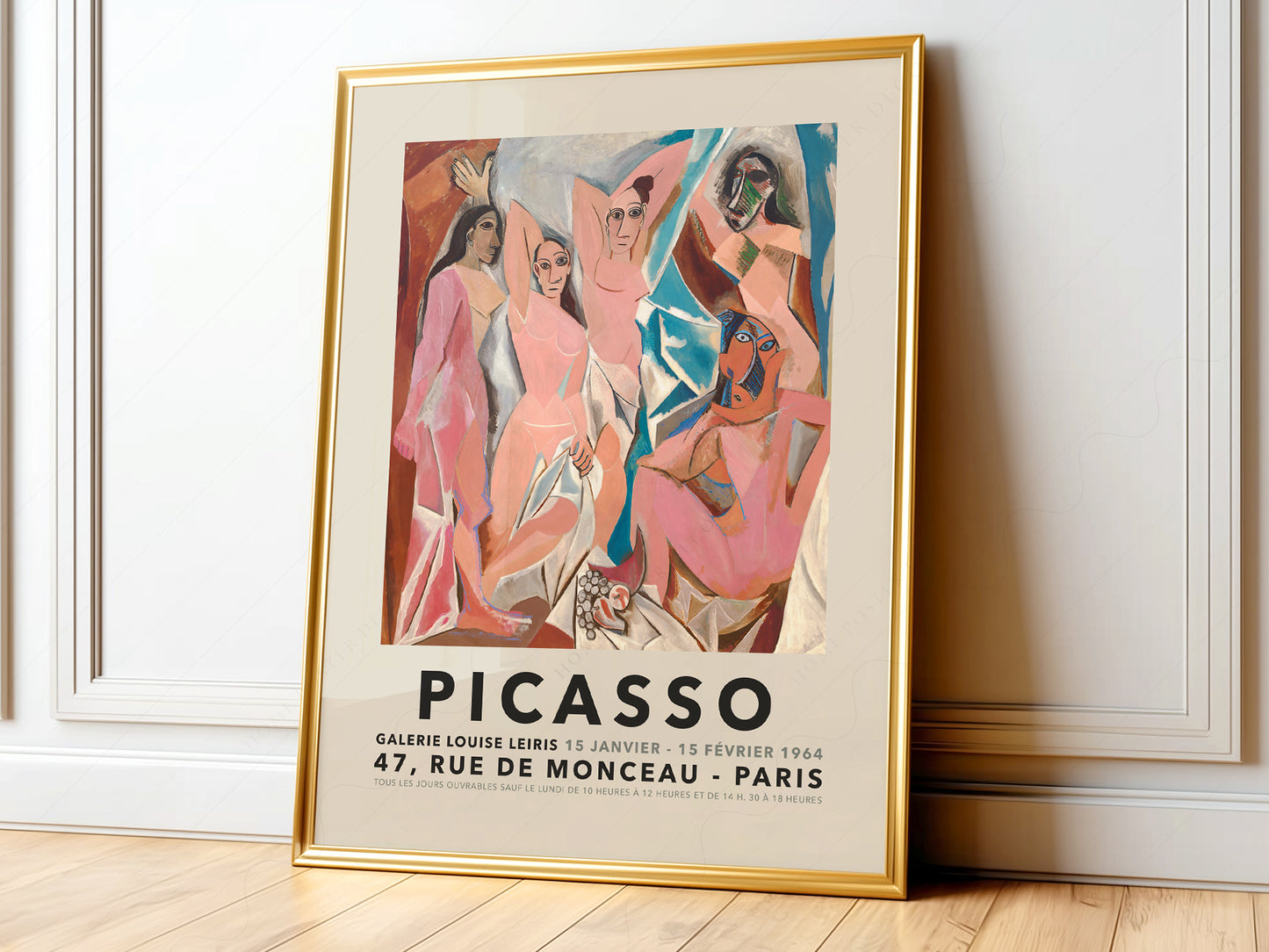 Pablo Picasso,  Les Demoiselles d'Avignon 1907, Cubist movement art