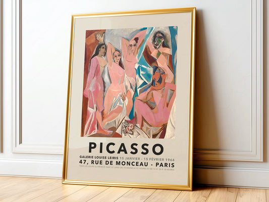 Pablo Picasso,  Les Demoiselles d'Avignon 1907, Cubist movement art