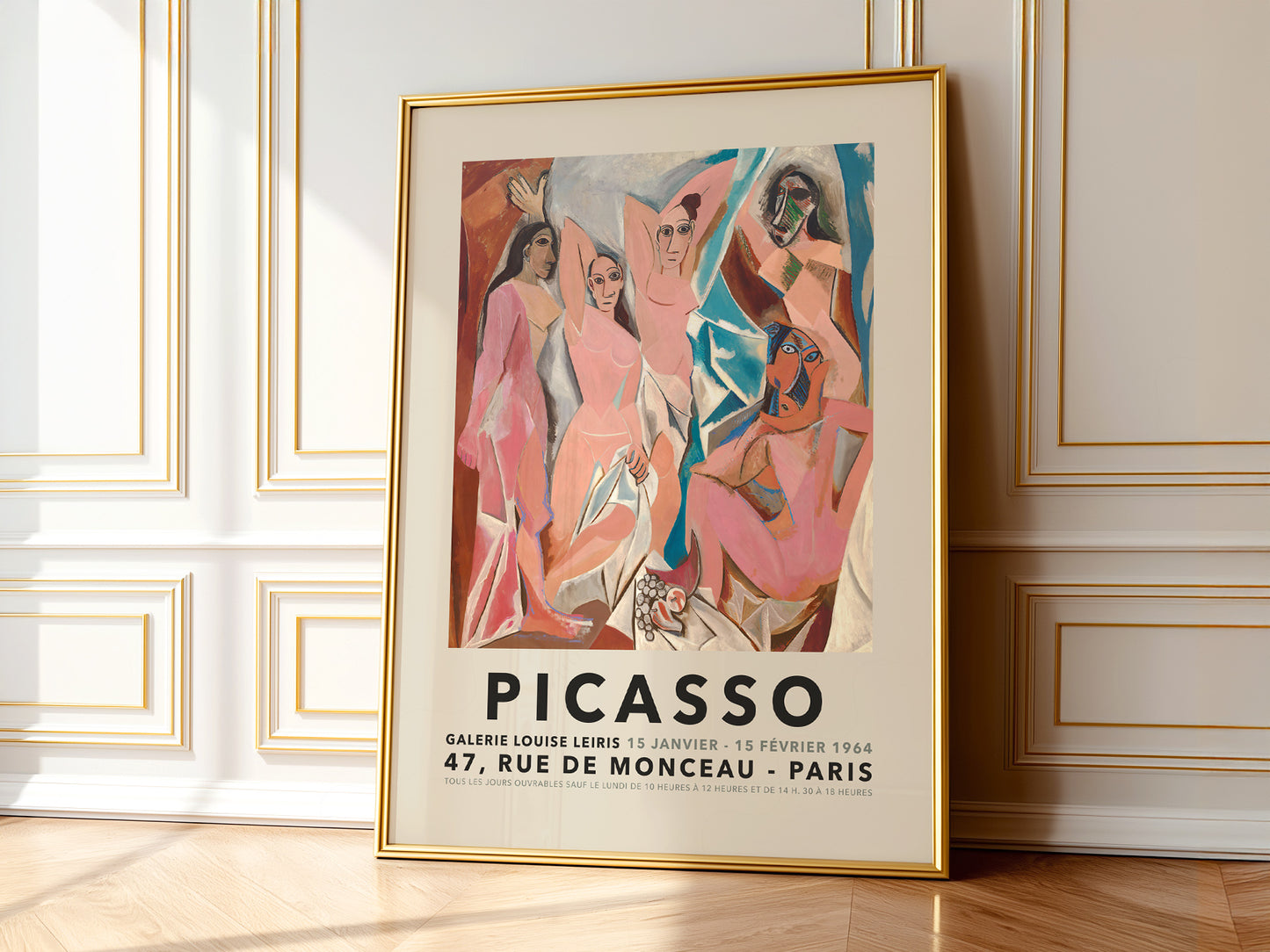 Pablo Picasso,  Les Demoiselles d'Avignon 1907, Cubist movement art