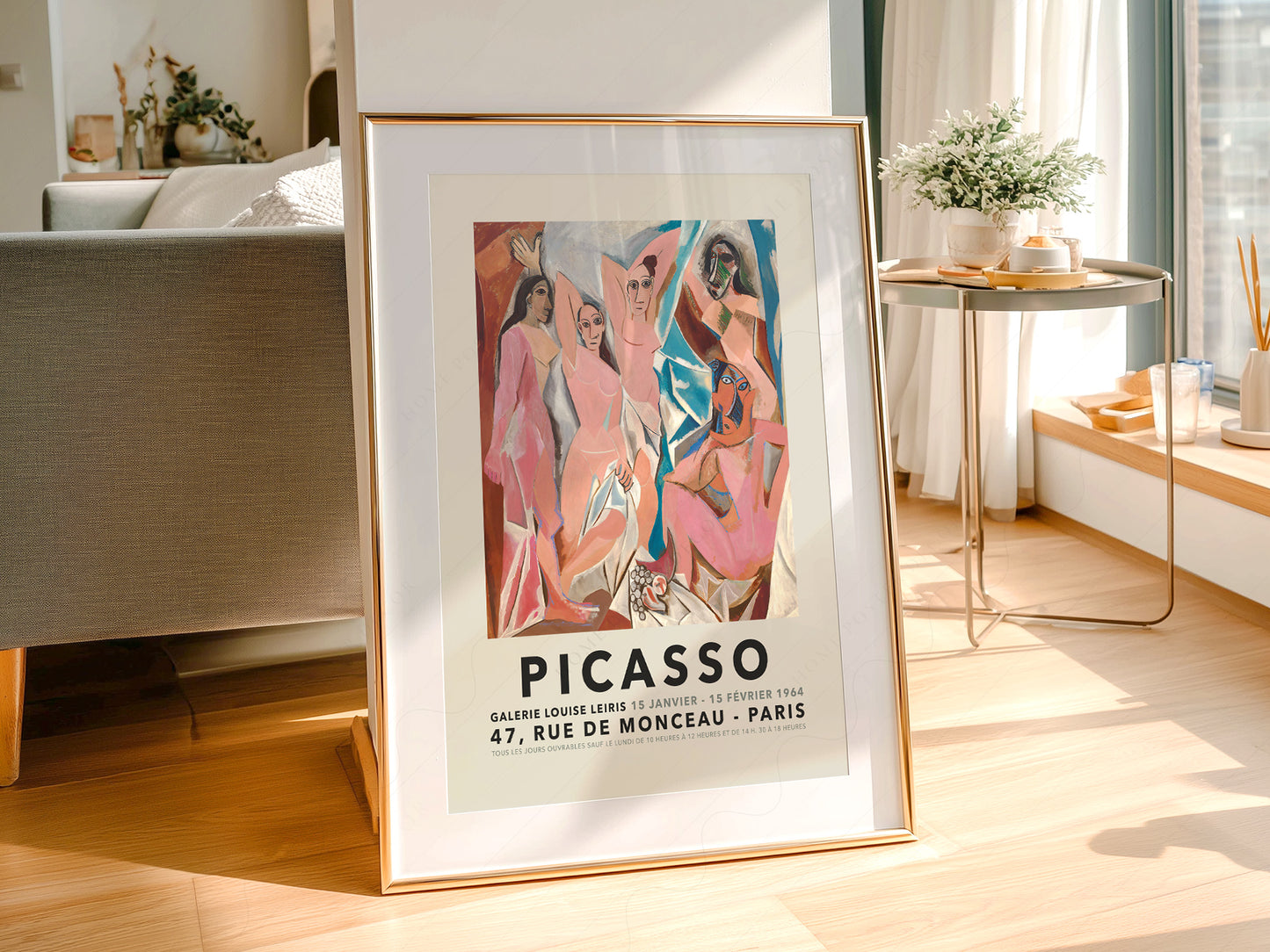 Pablo Picasso,  Les Demoiselles d'Avignon 1907, Cubist movement art