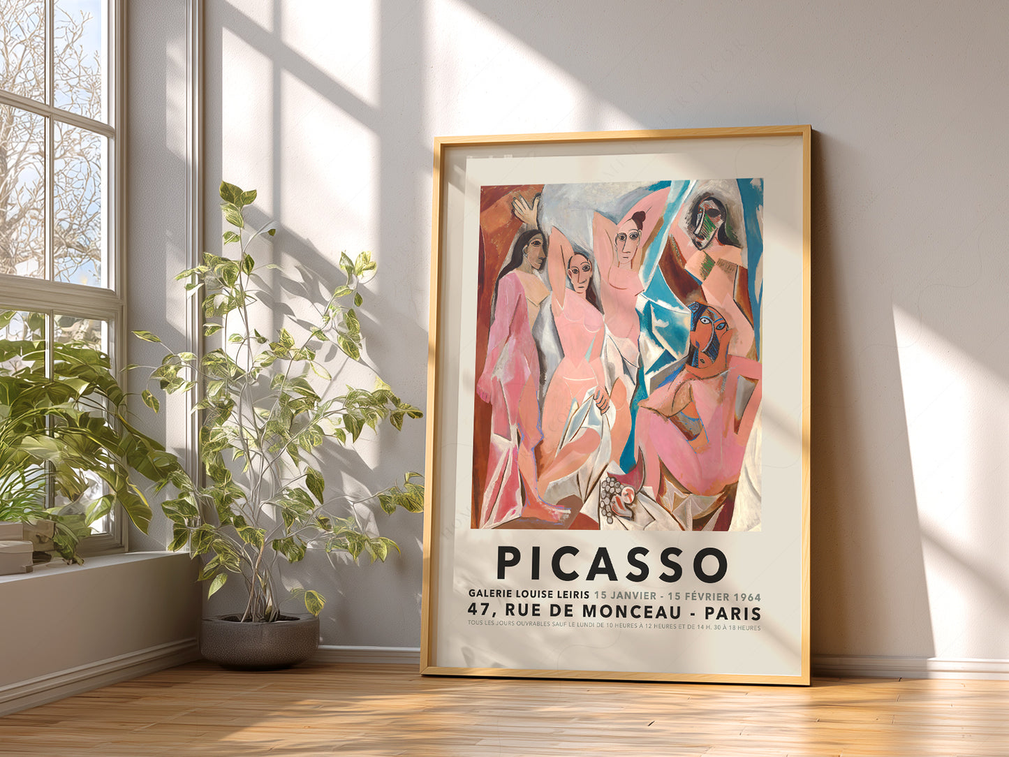 Pablo Picasso,  Les Demoiselles d'Avignon 1907, Cubist movement art