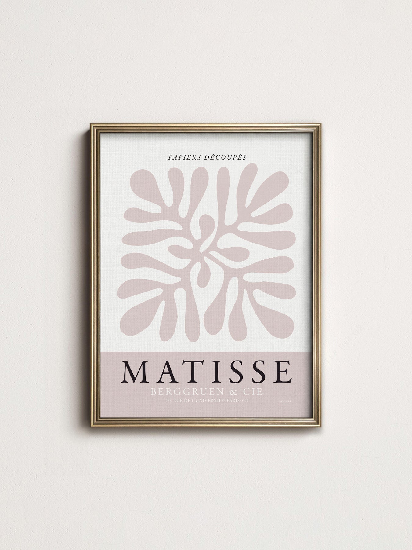 Henri Matisse Papiers Découpés Art Print – Neutral Cut-Outs Poster