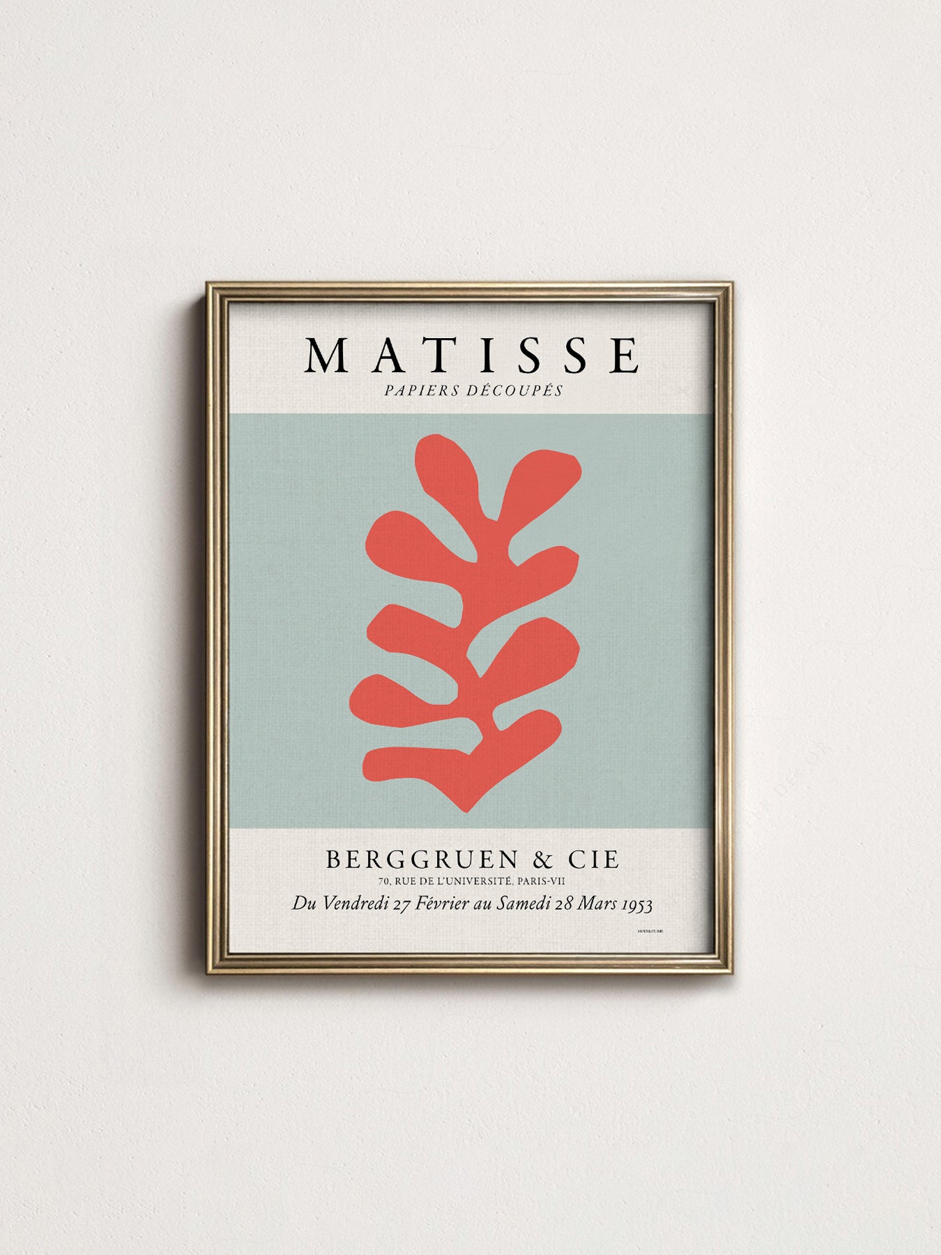 Henri Matisse Papiers Découpés Exhibition Poster – Modern Cut-Out Art Print