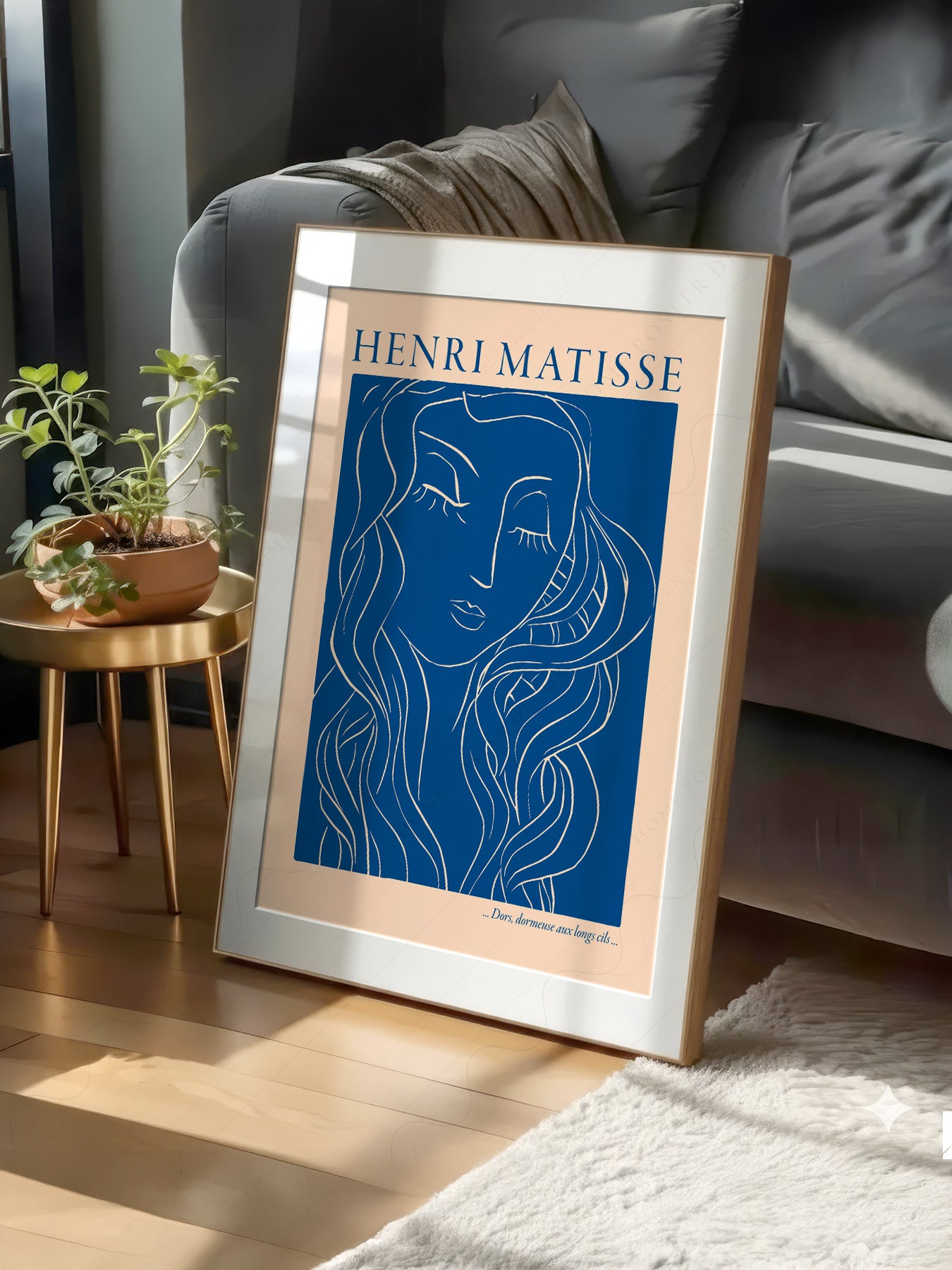 Henri Matisse Dors Dormeuse aux Longs Cils Art Print – Blue Line Art
