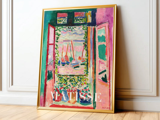 Henri Matisse Print, The Open Window, Wall art print