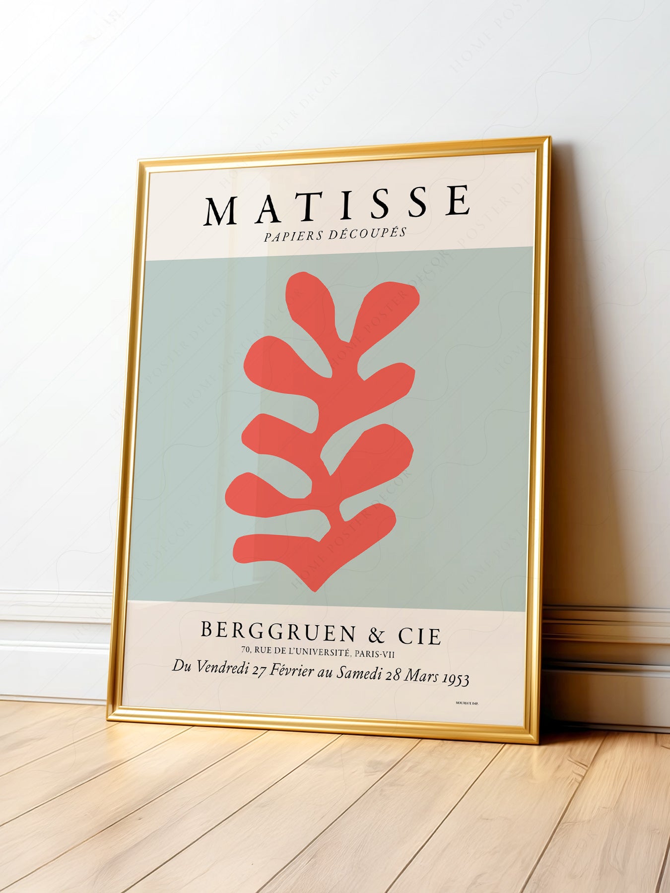Henri Matisse Papiers Découpés Exhibition Poster – Modern Cut-Out Art Print