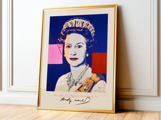 Queen Elizabeth II, Andy Warhol Poster, Pop Art, Famous Portrait