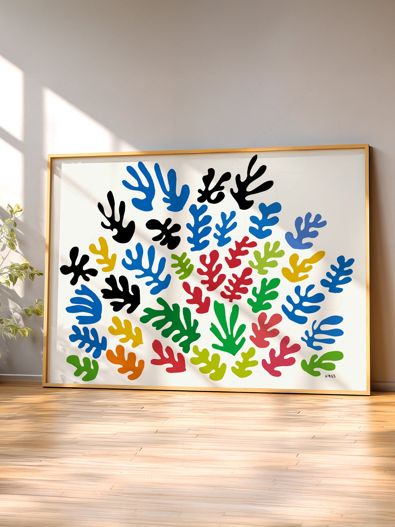 Henri Matisse La Gerbe Cut-Outs Art Print – Colorful Modern Wall Poster