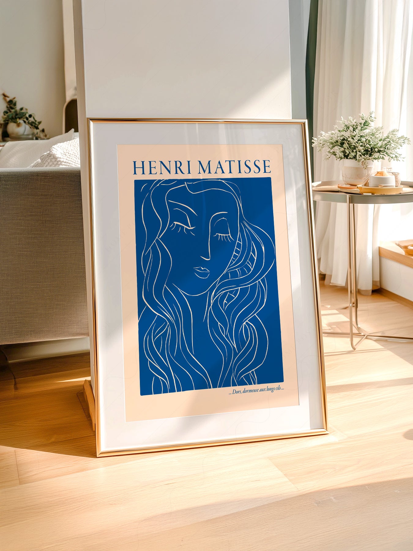 Henri Matisse Dors Dormeuse aux Longs Cils Art Print – Blue Line Art