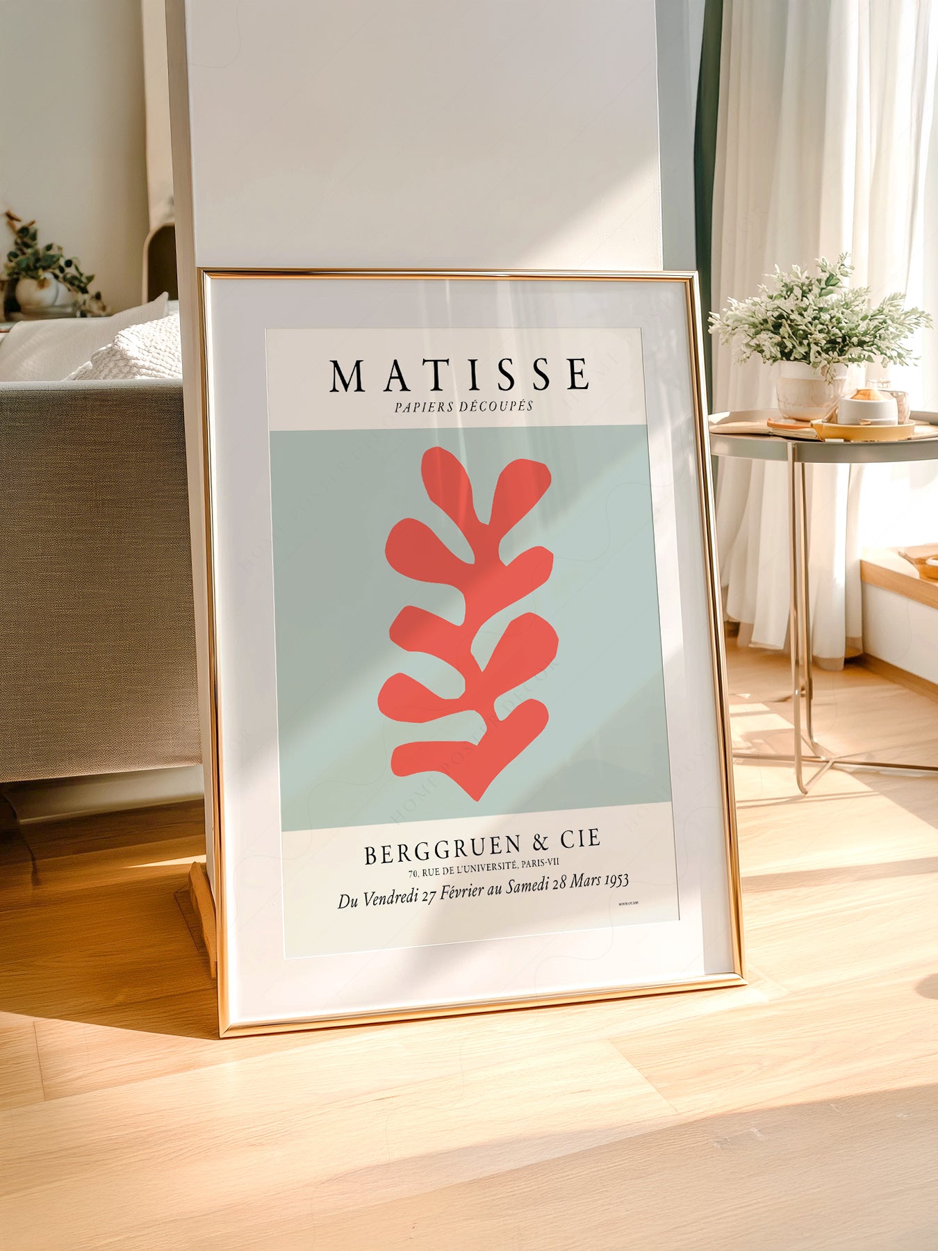 Henri Matisse Papiers Découpés Exhibition Poster – Modern Cut-Out Art Print