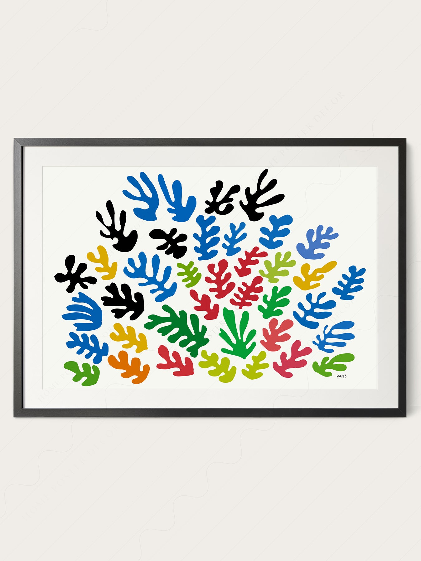 Henri Matisse La Gerbe Cut-Outs Art Print – Colorful Modern Wall Poster