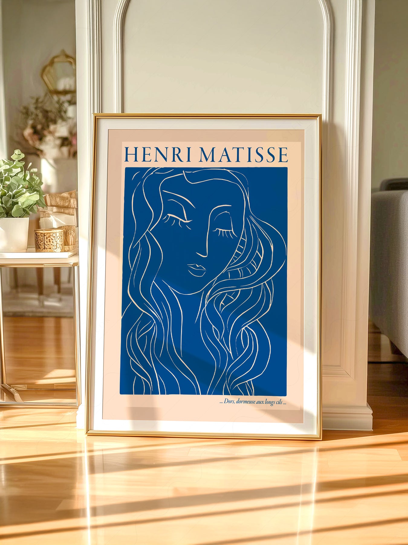 Henri Matisse Dors Dormeuse aux Longs Cils Art Print – Blue Line Art
