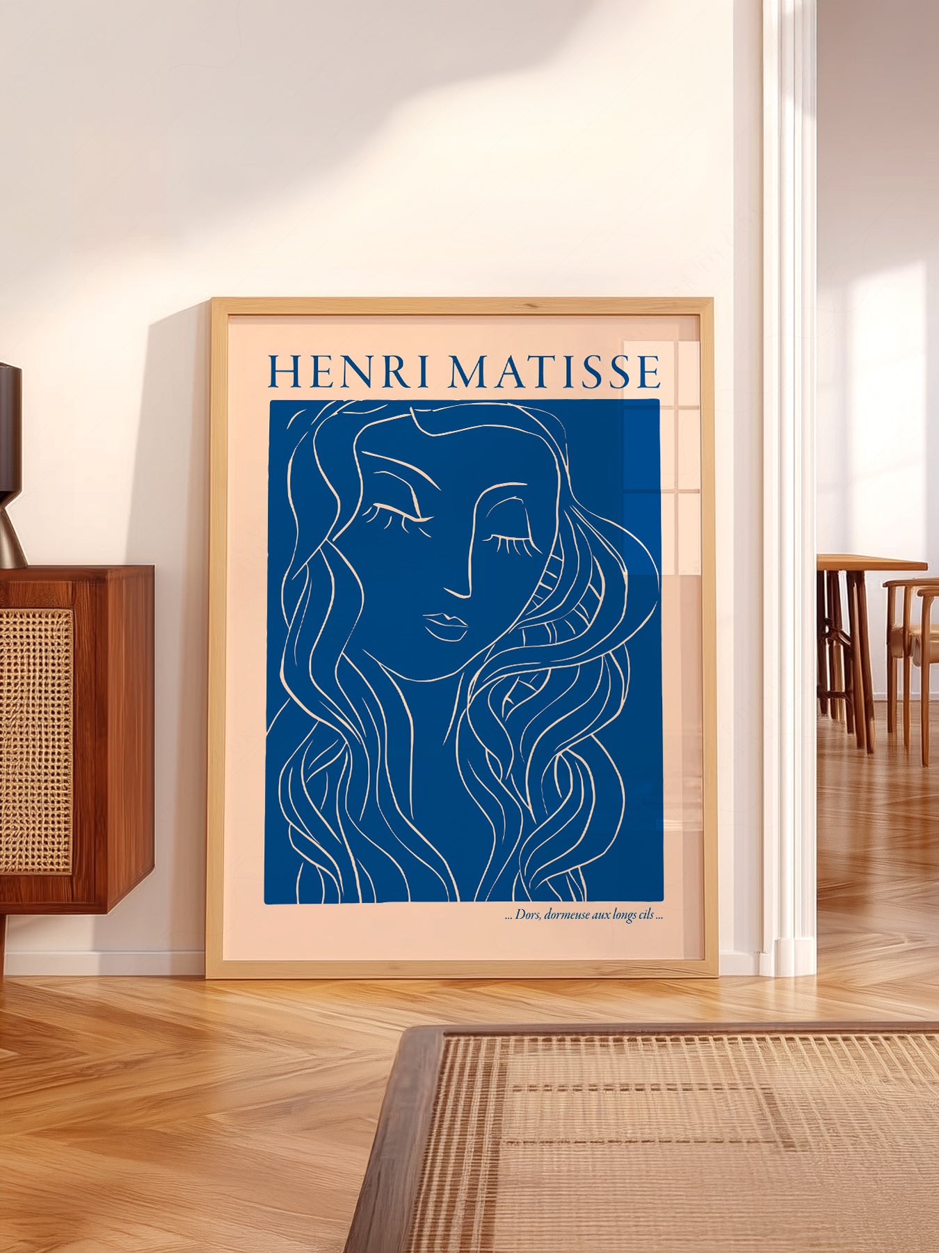 Henri Matisse Dors Dormeuse aux Longs Cils Art Print – Blue Line Art
