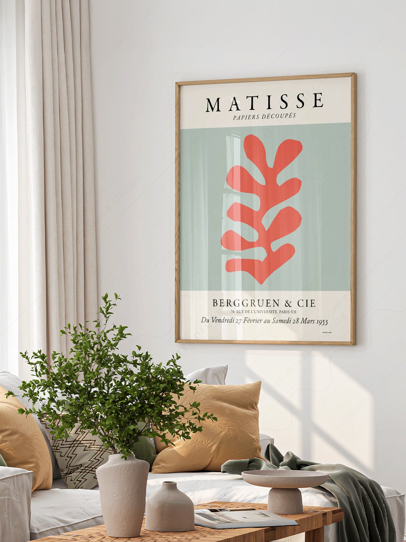 Henri Matisse Papiers Découpés Exhibition Poster – Modern Cut-Out Art Print